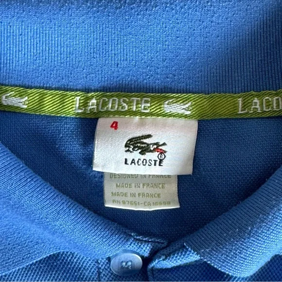 Lacoste Men’s Sky Blue Polo Shirt - large logo on back 🐊- medium - Picture 3 of 7